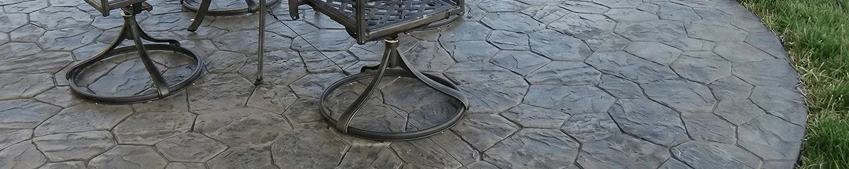 Garden relaxation area with professionally installed stone flooring in Fresno CA